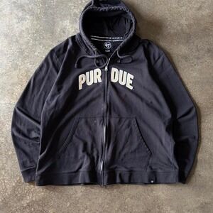 2000s purdue zip up hoodie